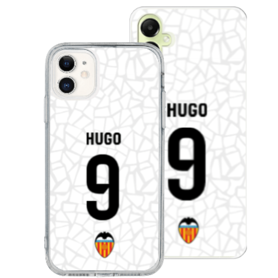 Funda Oficial del Valencia C.F. - Personaliza Tu Funda Mestalla Blanca