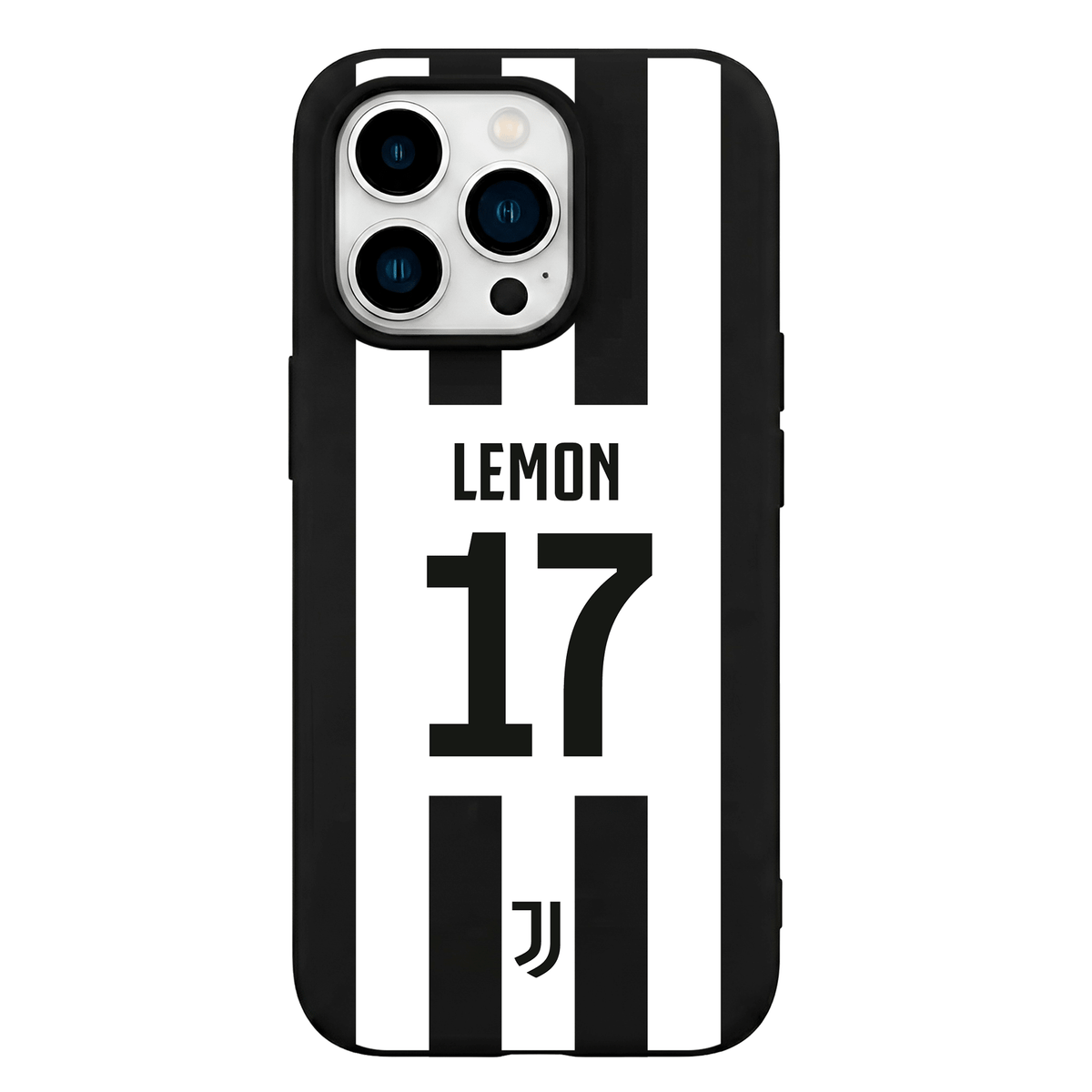 Funda Oficial Juventus - Personalizada Fondo Rayas