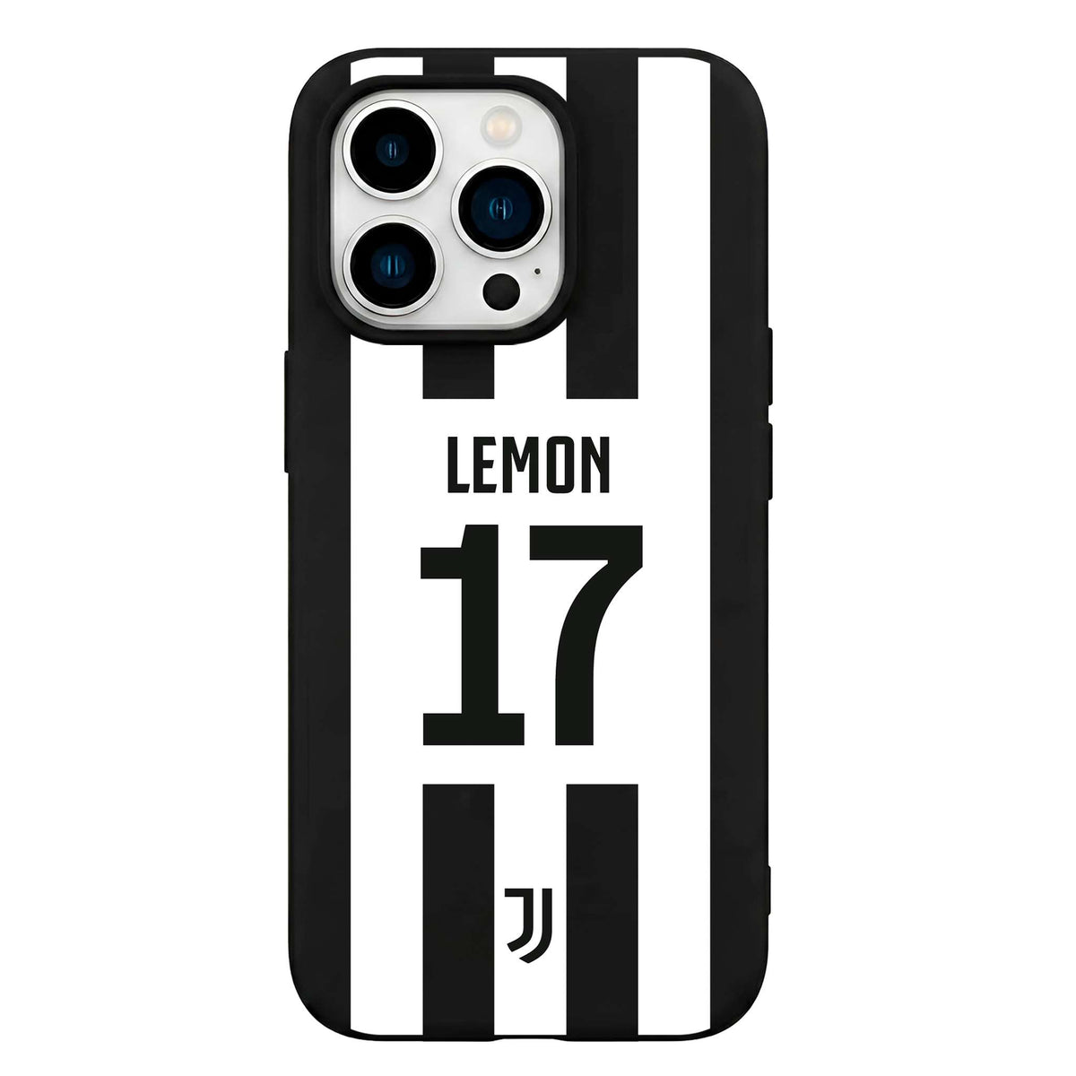 Funda Oficial Juventus - Personalizada Fondo Rayas