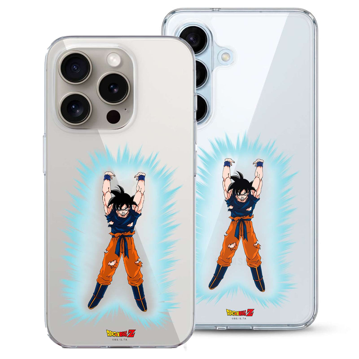 Detalle del diseño de la funda Dragon Ball Z Goku Genkidama

